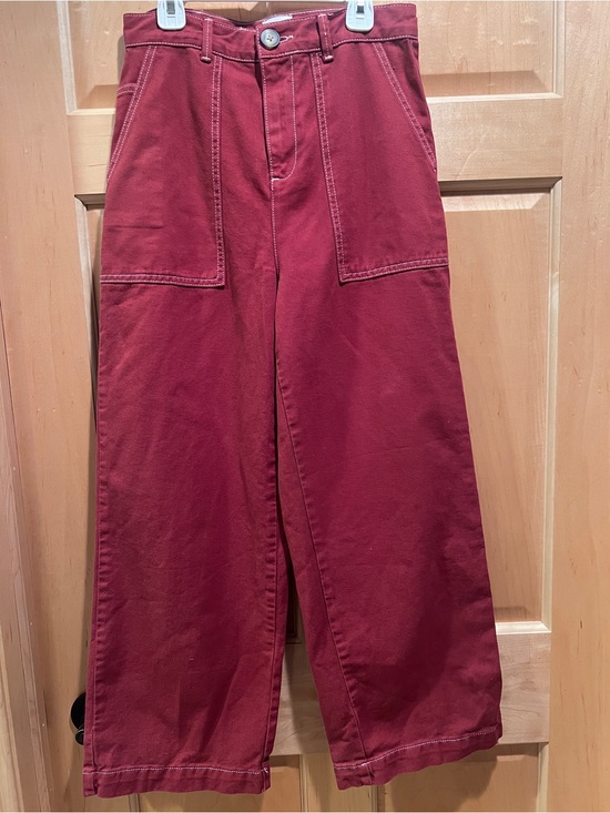 BDG Pants - BDG Urban Outfitters Women Rust Wide Leg Utility Pant Contrast Stitch W27 Grunge